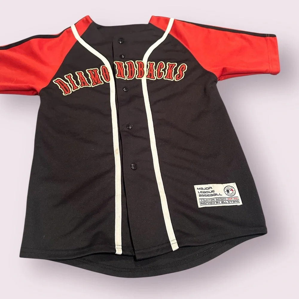 Kids MLB Genuine Merchandise Arizona Diamondbacks Baseball Jersey Size Small - Picture 2 of 7